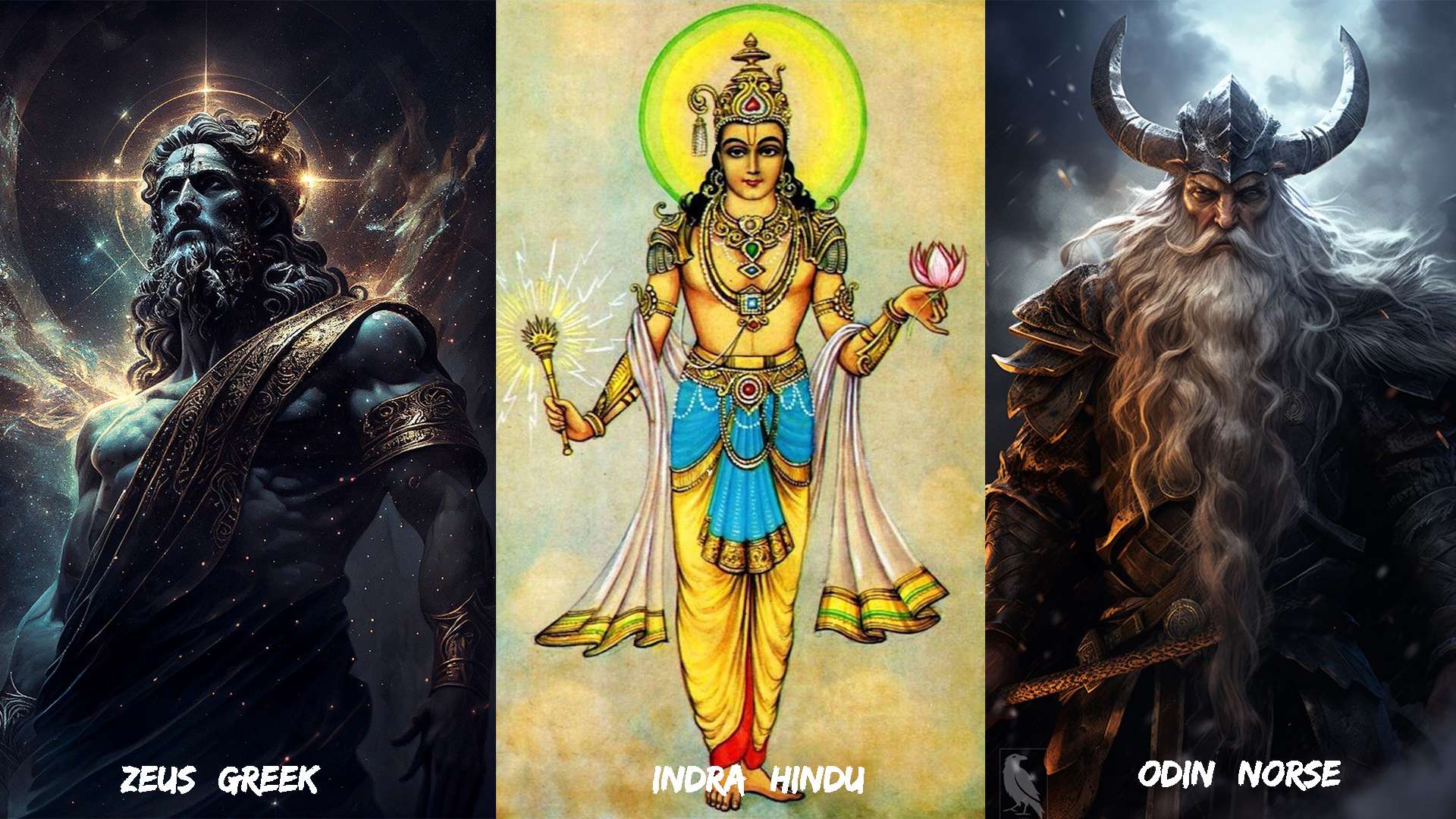 Gods with the same interests in different mythologies and their similarities across cultures