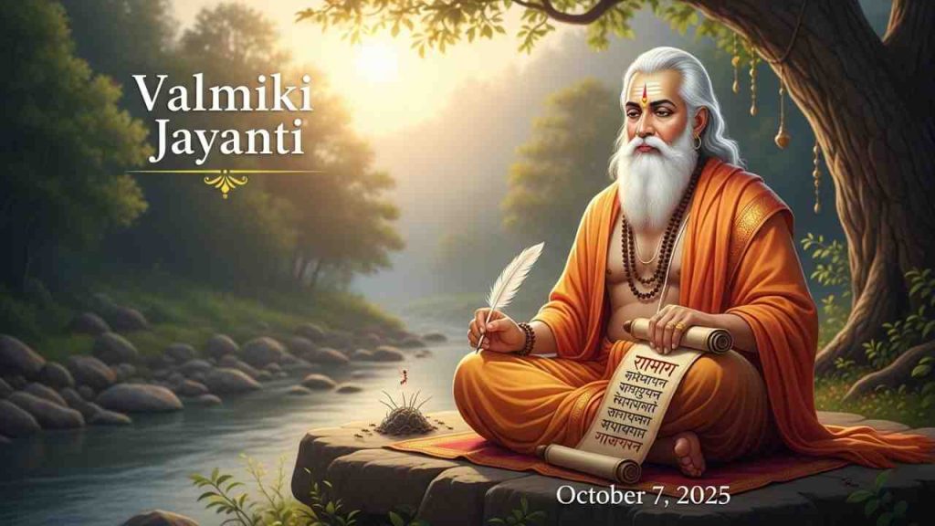 When is Valmiki Jayanti in 2025