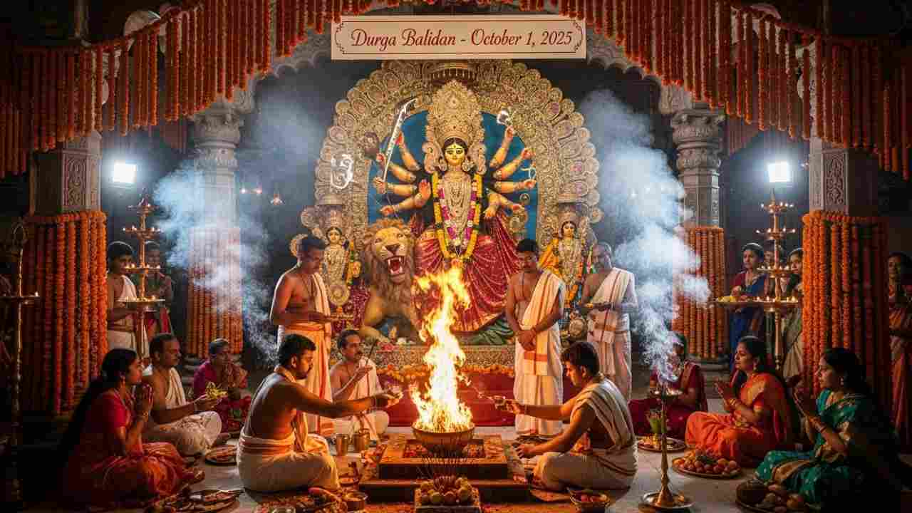 When is Durga Balidan in 2025