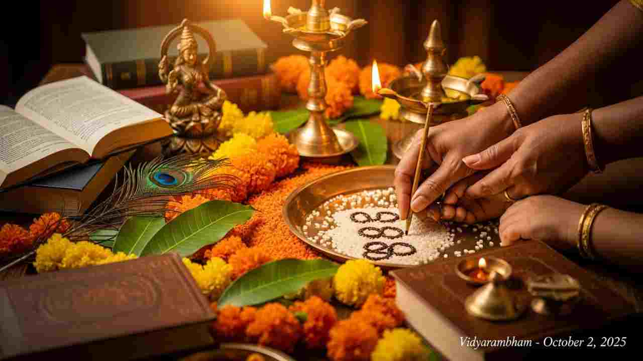 When is Vidyarambham in 2025