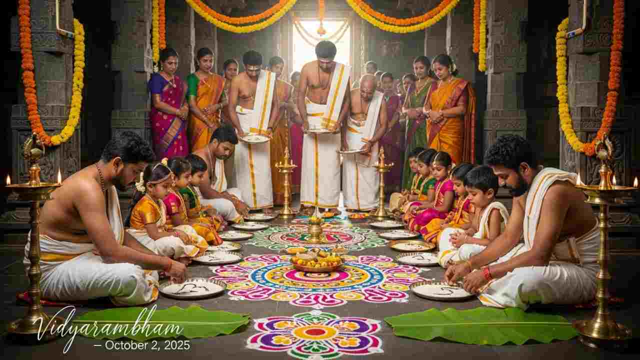 When is Vidyarambham in 2025