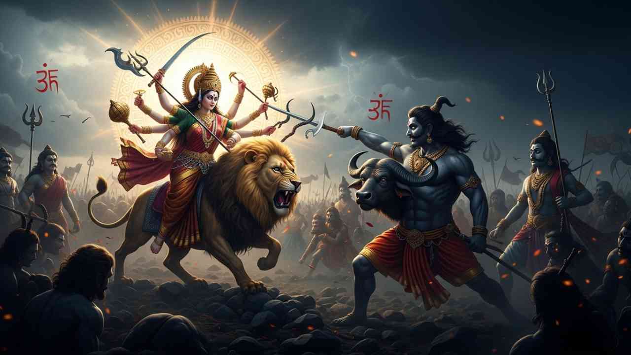 Devas vs Asuras Mythological Battle