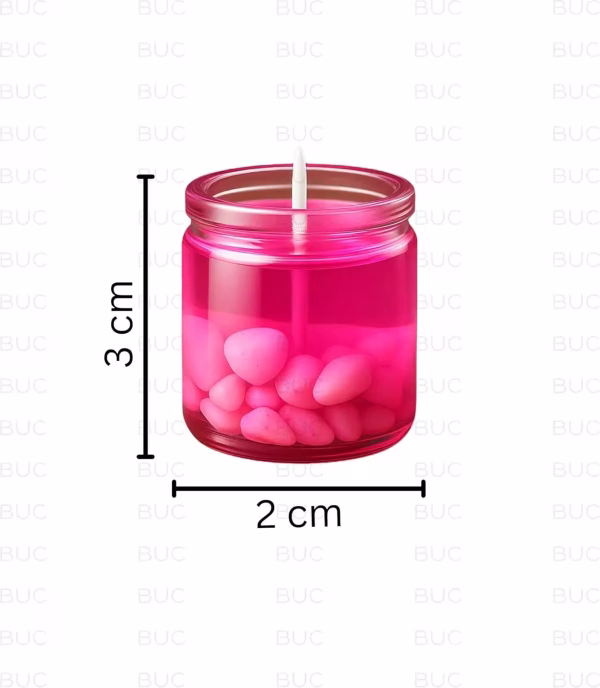 Gel Tea Light Candles Multicolor Eco-Friendly Wax Candle Decorative Diwali & Festival Lights Home Décor & Gifting (Pack of 6) - Image 4