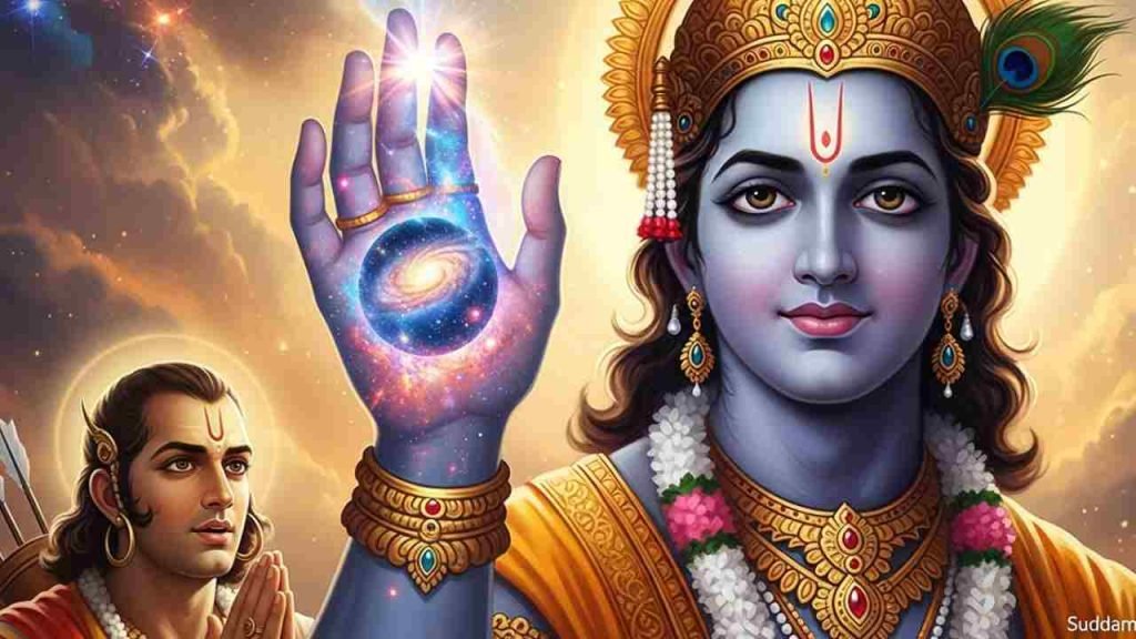 Krishna Showed Arjuna the Universe in His Mouth