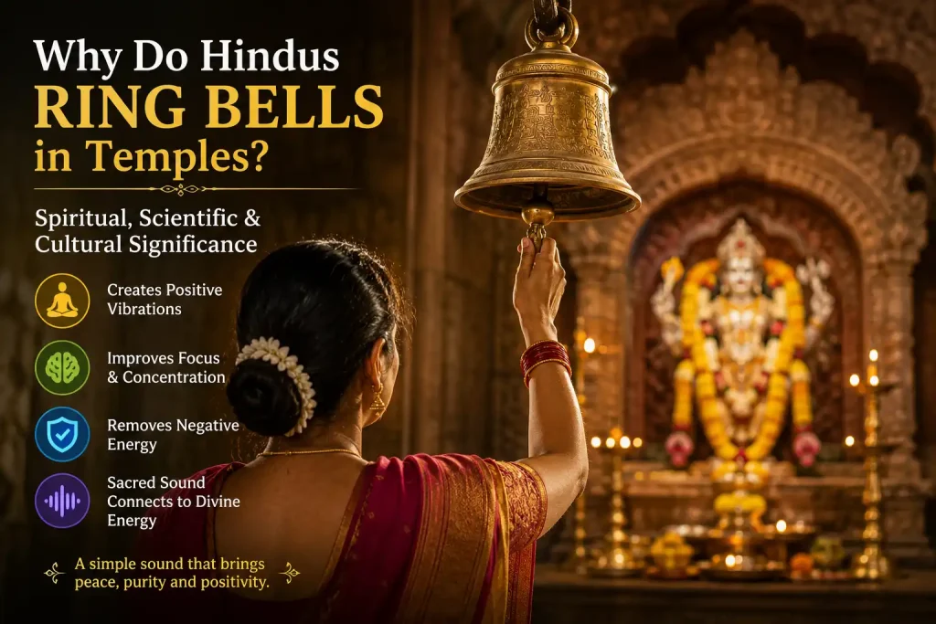 Why do Hindus ring bells in temples