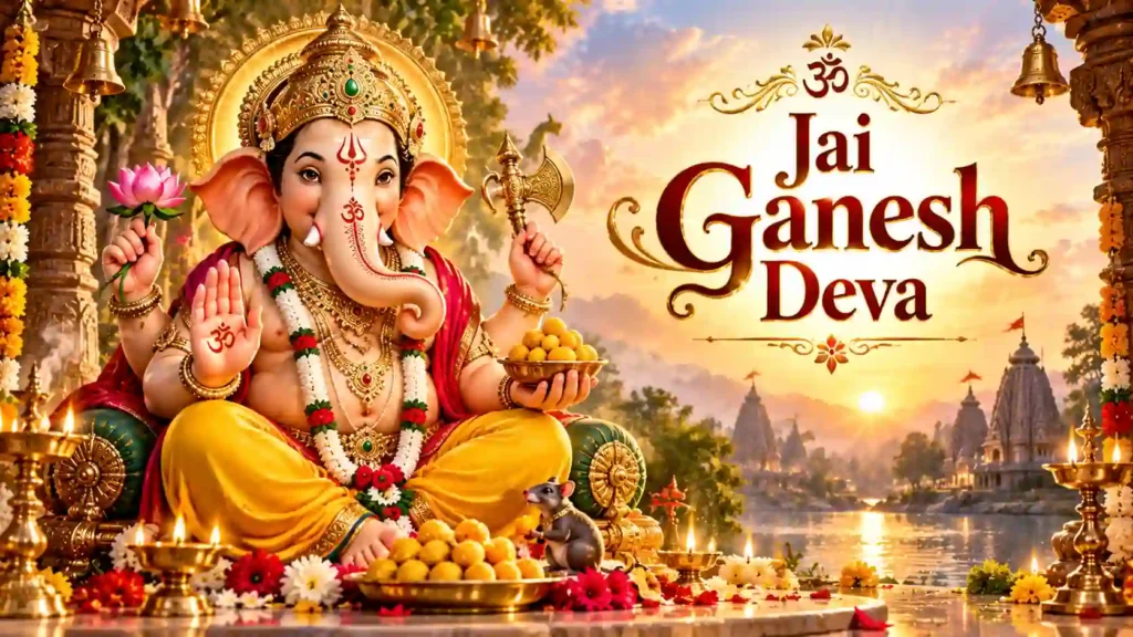 Jai Ganesh Deva Temple Sunrise